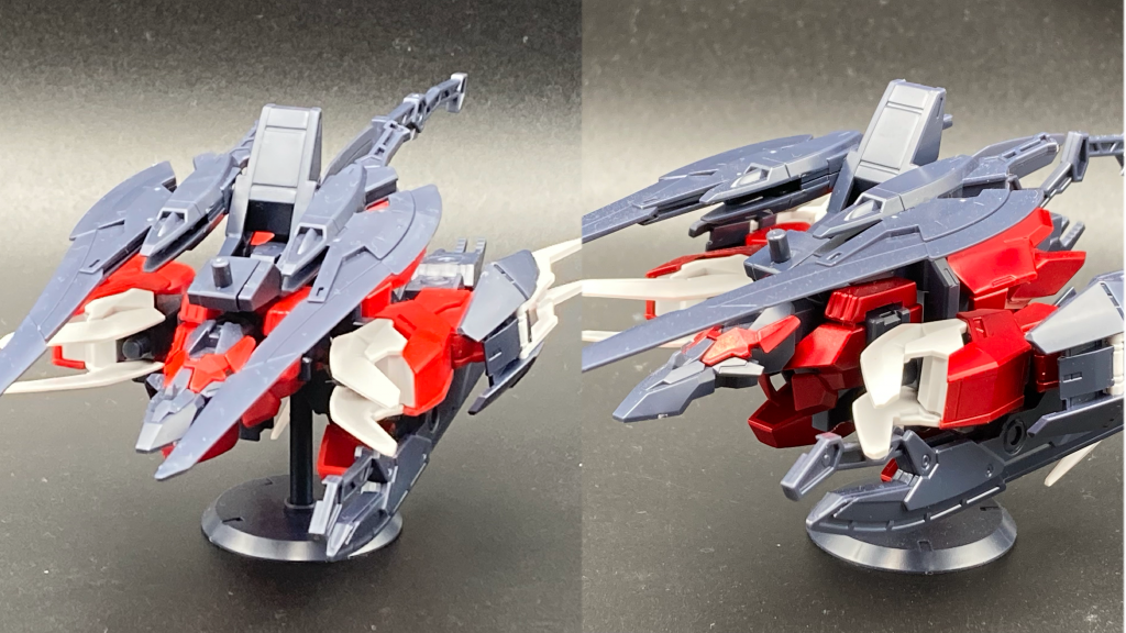 マーズアーマーでの塗装前後これは少しわかりにくいかもしれませんね