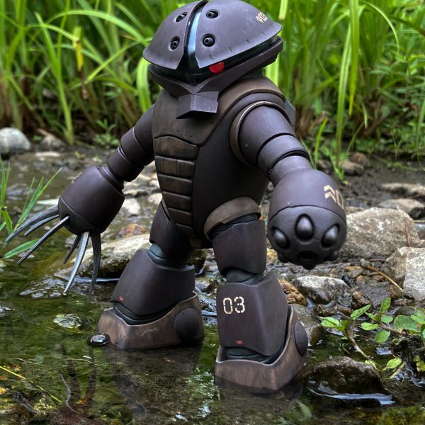 HGUCアッガイ成型色仕上げ