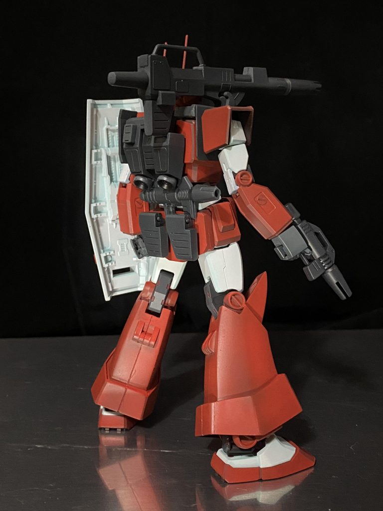 バックショット。カラーリングはZガンダム登場機でも何パターンかあるのでアレンジ。