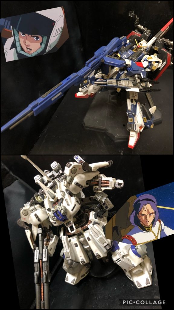 シロッコ「ぬう！次々と艦が落とされていく！何い、ジュピトリスまでも！許さん！」カミーユ「何か来る！？」シロッコ「見えた！アレは....！Zガンダムだと！？あの装備はなんだ！？」カミーユ「このプレッシャー！シロッコか！？」シロッコ「やってくれたな、Zガンダムのパイロット！これ以上、小僧、貴様の好きにはさせん！」カミーユ「くっ！」シロッコ「たとえ強化型のZガンダムだろうが、私の強化されたジ・Oの敵では無い！」カミーユ「あのMS、速い！テイルブースターユニット、外すぞ。」シロッコ「軽くしたところで！私のジ・Oに敵うものか！貴様ごときに、私の理想を邪魔させる訳にはいかんのだよ！」カミーユ「シロッコ！貴様の理想で戦争をするのか！」シロッコ「理想も無しに戦うなど、愚かだな！」カミーユ「そんな事で皆んなを巻き込んで！皆んな死んでいったんだぞ！」シロッコ「フフフ、生の感情を剥き出しで戦うなど、それでは人の進化など程遠い。」カミーユ「黙れ！貴様...！貴様だけは許さない！」？？？「.....カミーユ。」カミーユ「この声は...？フォウ？」シロッコ「む？女の声？」フォウ「カミーユ。貴方の心を解放して。」ジャミトフ「カミーユ、お前の心を表現するマシーンに乗っている。」バスク「そう。Zガンダムにな。」カミーユ「うっわ！おっさん出て来た！！あれ？フォウ意外、オッサンしか出てこない！！よく考えたら、この時間軸、女性は皆んな健在ーーー！！？」ジャミトフ「どうしたカミーユ。ワシの仇を討ってくれんのか？」バスク「そうだ。私の無念を晴らすのだ。....シロッコ...。貴公の許せん事は、自分以上に能力の高い者はいないと思っている事だ。」カミーユ「うわああー！俺の頭に入ってくるなー！うおおおおー！！」シロッコ「何！？Zガンダムがファンネルを！？」