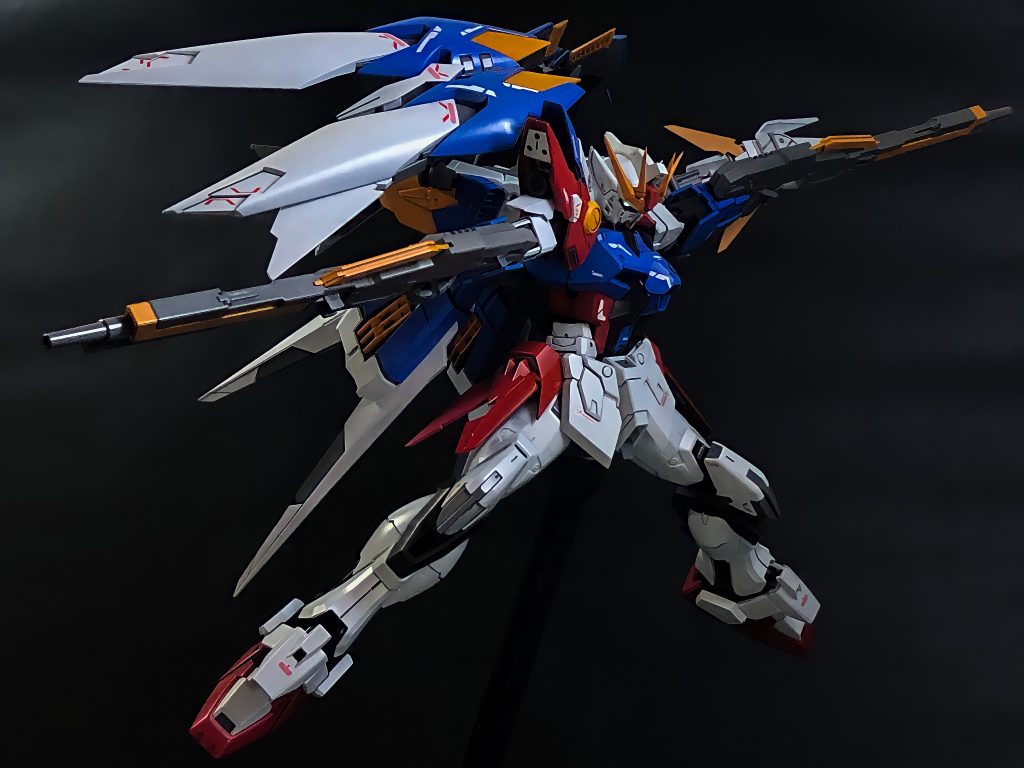 メインショット SEEDの世界感とツインバスターを上手く表現出来ないかと思った1枚です。SEED的ローリングバスター