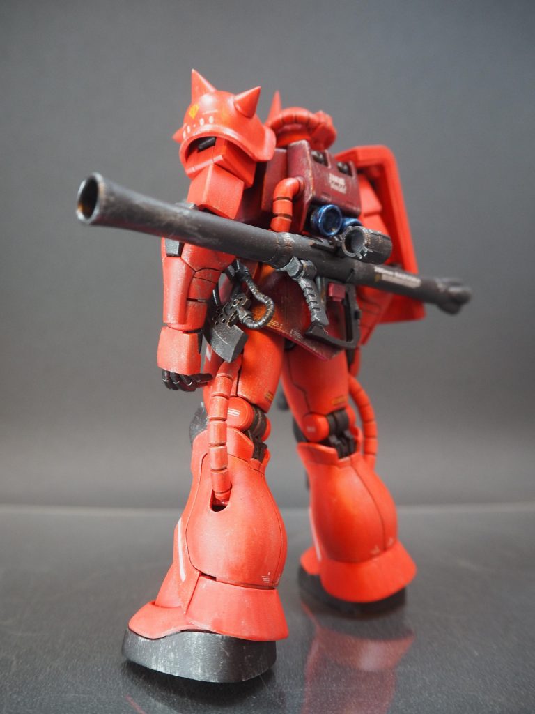 筆塗りに慣れて無いので、実は塗りムラが酷かったので、艶消しとドライブラシで誤魔化しています