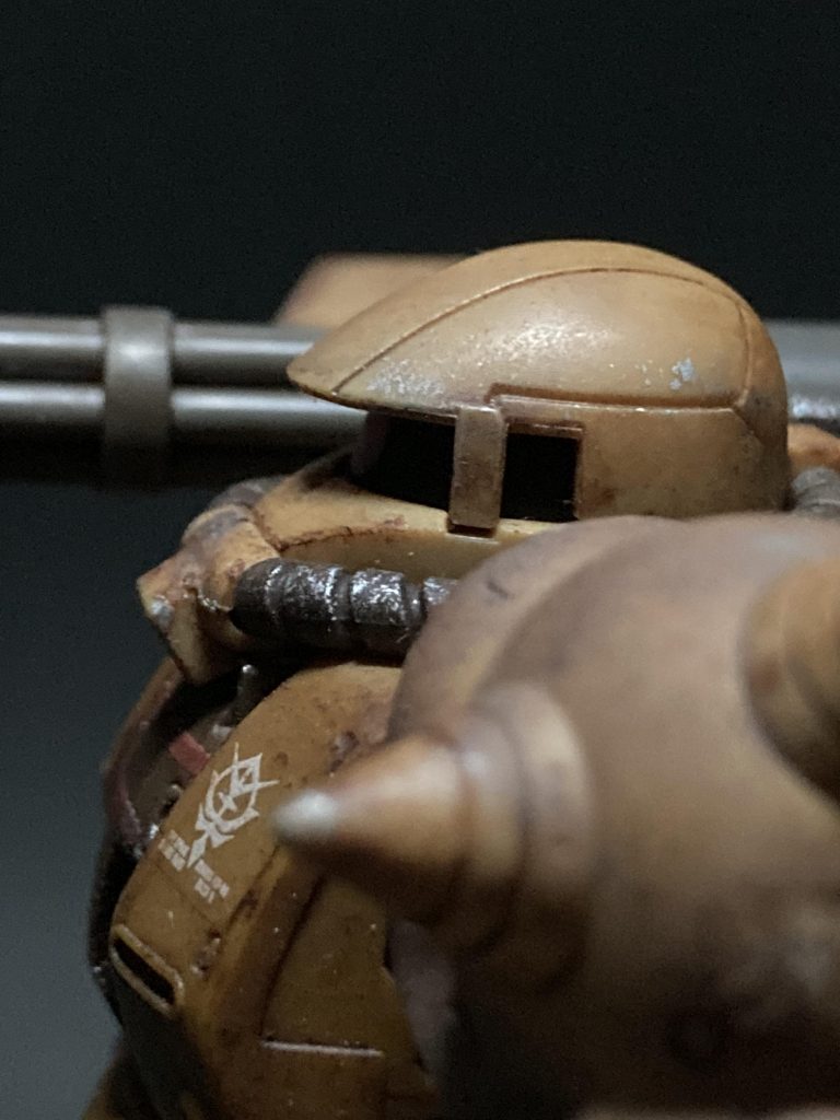 シブい横顔ザクは様々な表現がやりやすい本当に素晴らしいキットですね(  ◜ω◝ )♨️