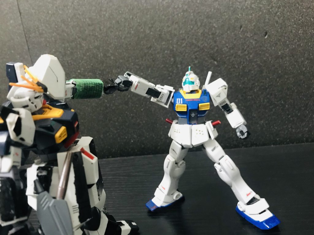 νsガンダム「タッチだ」νsガンダム「あ！」