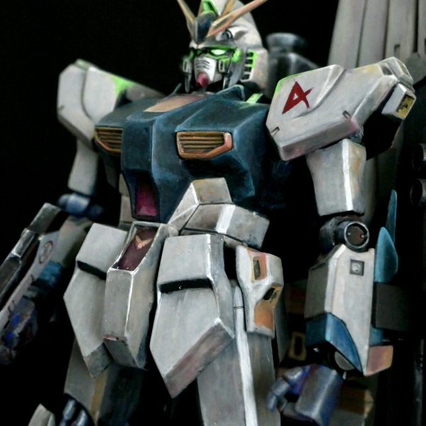 絵画風仕上げ旧キットνガンダム
