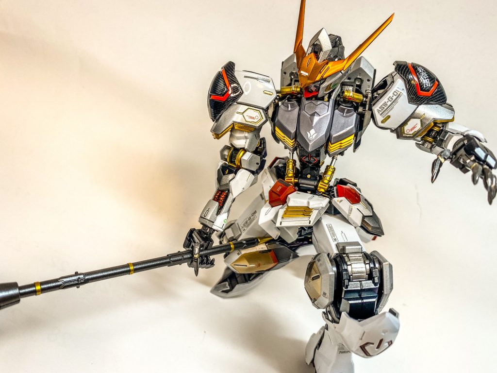 【メタルビルド風】MGガンダムバルバトス【カーボン風塗装】–5枚目/制作者：TKno