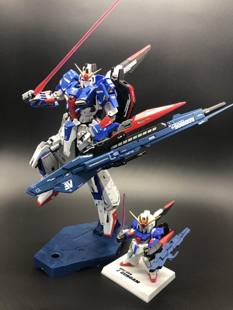 最後にコンバージと似たようなポージングで2ショット。ここまで見ていただいてありがとうございます。2日連続投稿していて、1作目は百式風ライズカインを投稿しているので、時間があればチラ見してみてください。