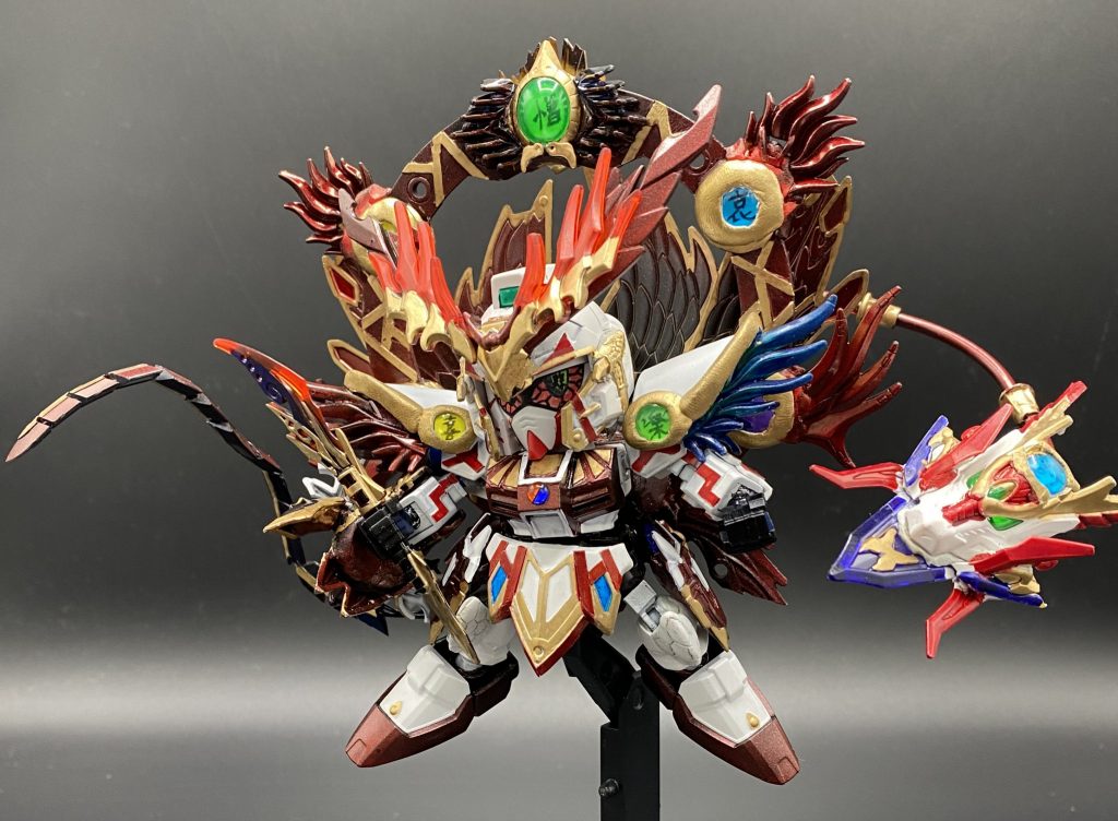真駆参をベース。股関節はSMKフレーム。喜怒哀楽(空喜、積怒、哀絶、可楽)のパーツを装備しています。
