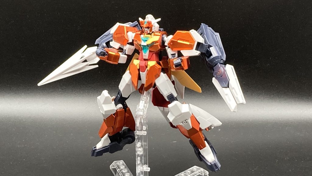 次はサタニクスガンダムこちらもユーラヴェン同様メッキシルバー後にマッキーオレンジでキャンディー塗装をしています