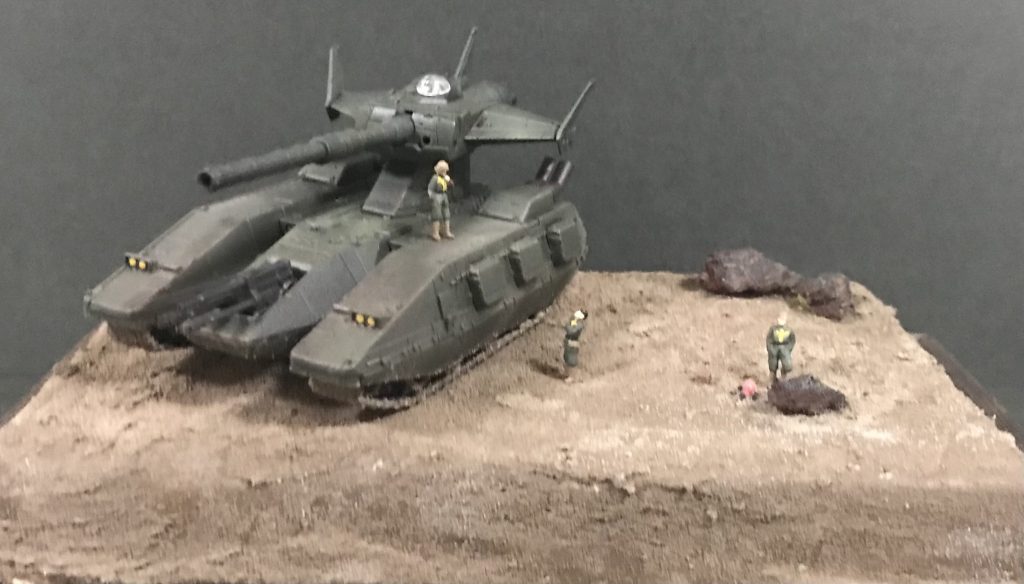 全体だとこんな感じ。ジオン兵は全てキット付属のものを塗装しました。