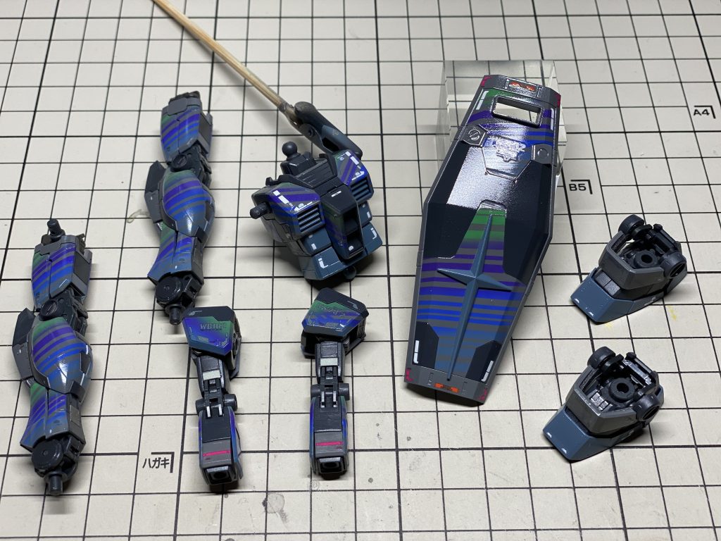 自分ではそんなつもり無かったですが、気づいたらエヴァっぽいカラーでしたね。