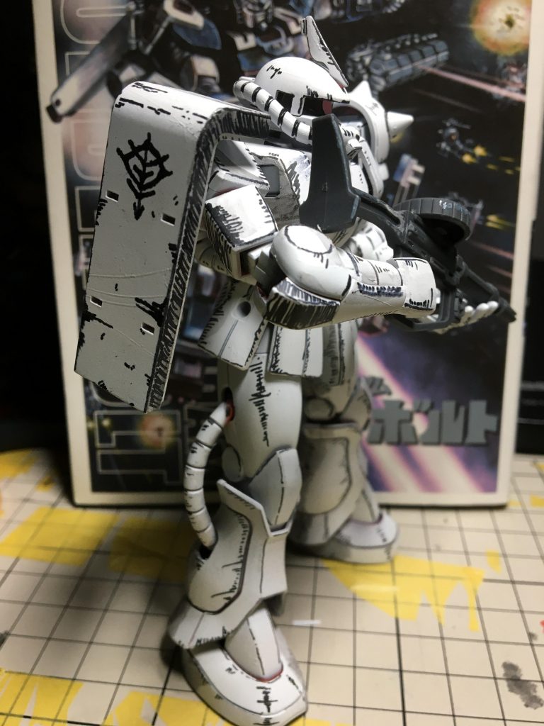 漫画イラスト風ザク–4枚目/制作者：Dr.ジムガスキー