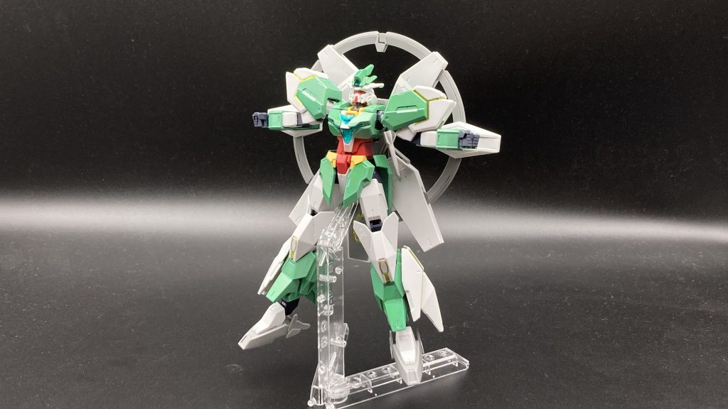 そして、最後のネプテイトガンダムこちらはメッキシルバーとアイグリーンを1:1で調色したものを使用しています