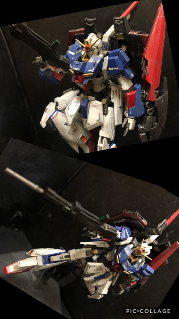 oyz「痛〜っ！！何するんですか！親父にも打たれた事無いのに！」カミーユ「それが甘ったれだって言うんですよ！バンダイさんが頑張った結果を否定するなんて！」oyz「否定してる訳じゃないよ。ただ、メーカーには制限がある事に気付いたんだ。」カミーユ「制限ですか？」oyz「そう、ここで言う制限、それは可変方法や機体の機構を、極力、劇中に合わせなきゃいけないって事だよ。」カミーユ「じゃあ、貴方はどう可変をさせたって言うんですか！？」oyz「では、今から詳しくそれを見ていこう。」oyz「先ずは今回の完全変形HG Zガンダムの変形シークエンスを見てくれ。」