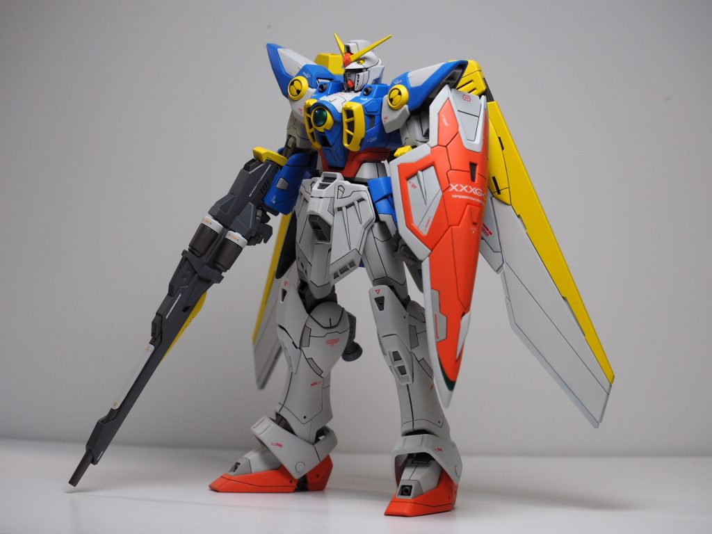 MGウイングガンダム、全塗装完成品–2枚目/制作者：dai5