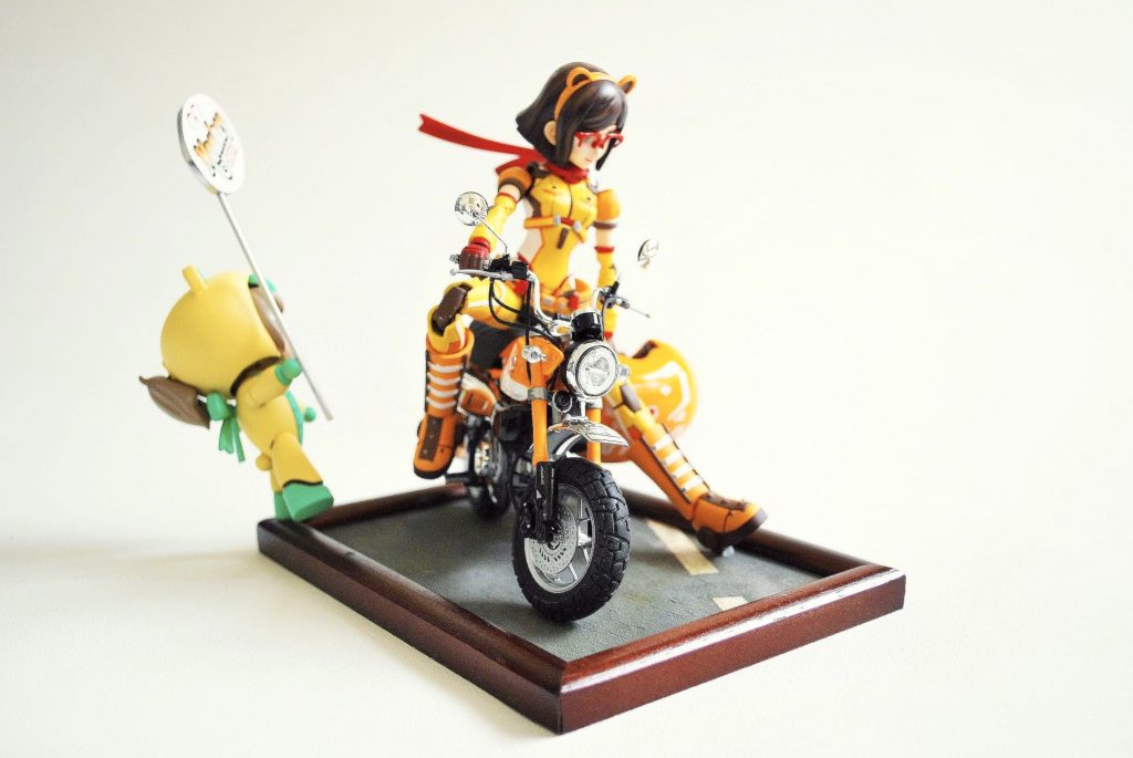 個人的にバイクの停車ってこんな感じかな〜ってイメージしてます。※バイクの免許は持ってません。💦