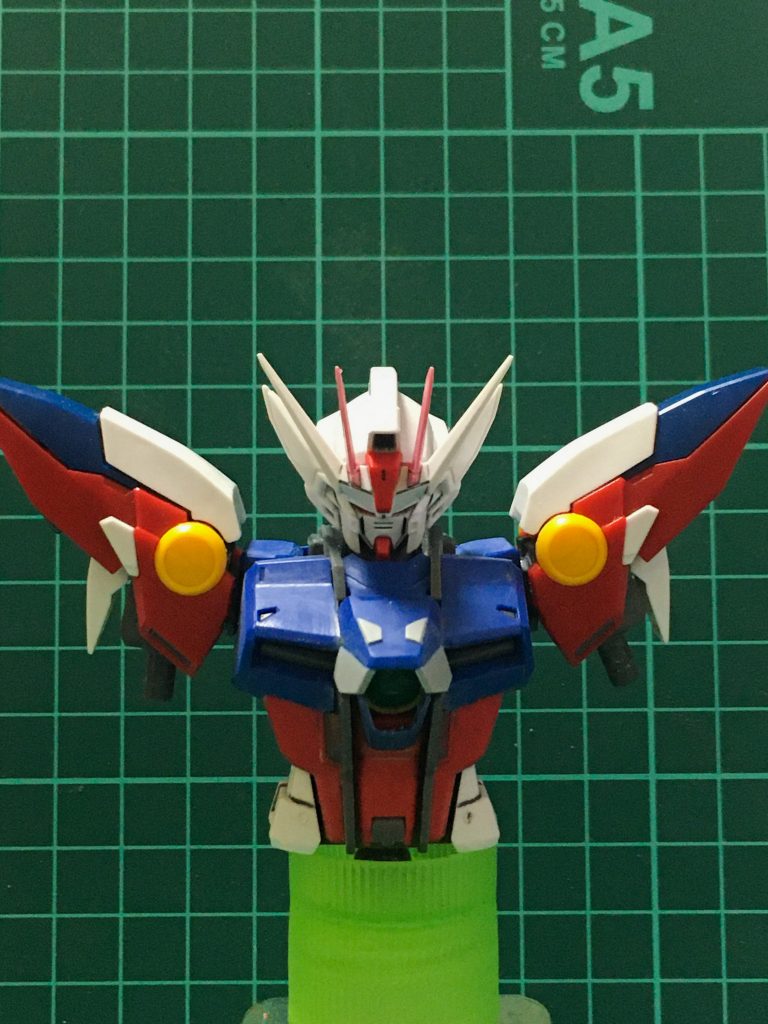 ウイングの肩をストライクにつけれるように加工