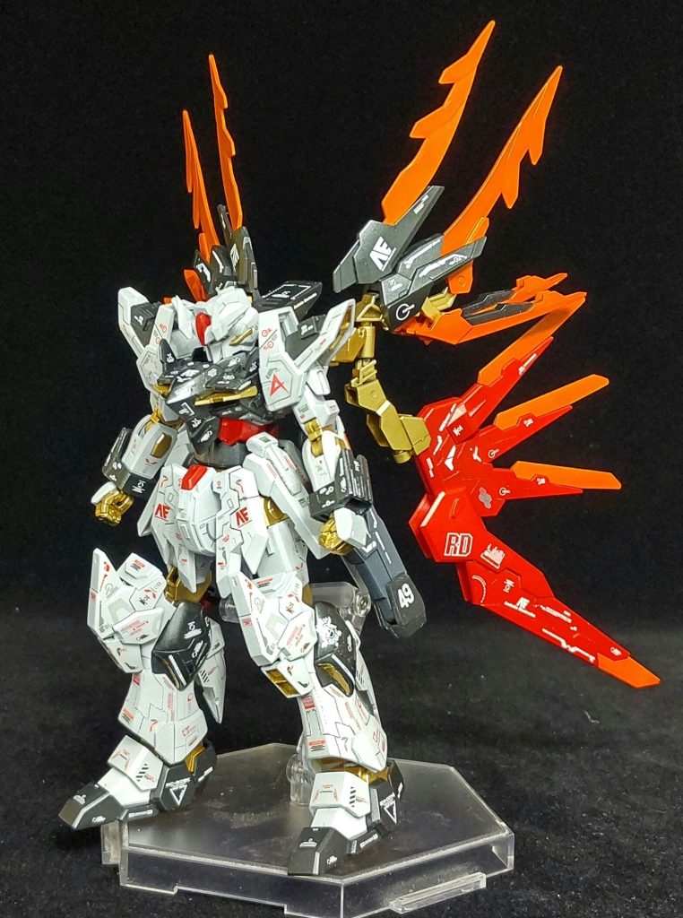 FRONT(NO WEAPON)使用キッドMAIN:HGガンダムゼルトザームSUBSC:HGガンダムテルティウムHGアメイジングストライクフリーダムガンダムHGディナイアルガンダムHGフェイクνガンダムHGトランジェントGHGスクランブル等