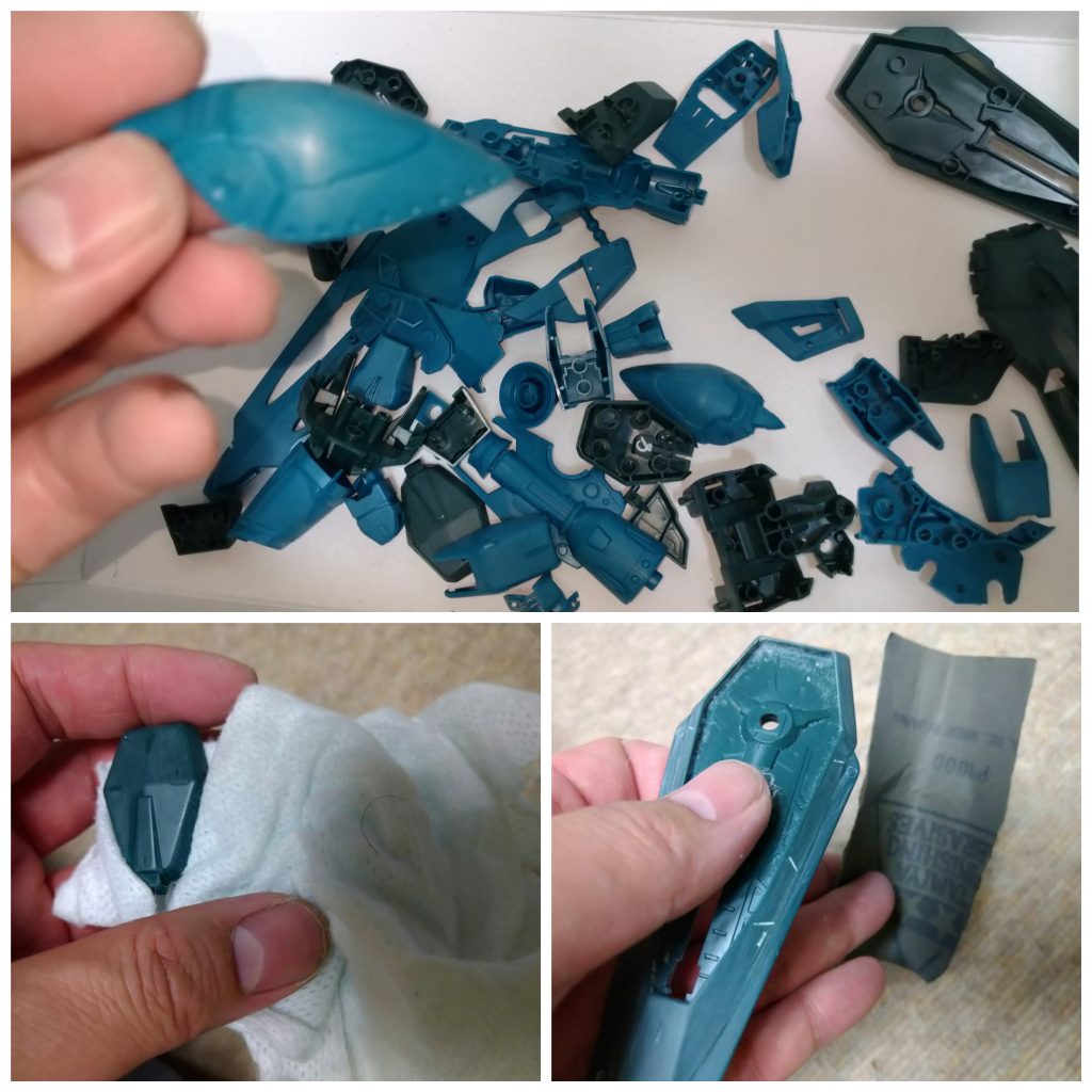 サンディング工程など。かなり大変です。