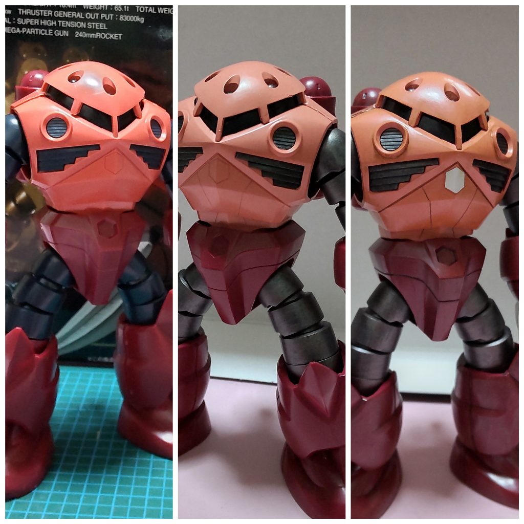 パチ組み→筆塗り→スミ入れ、リアルタッチマーカーでの汚し後