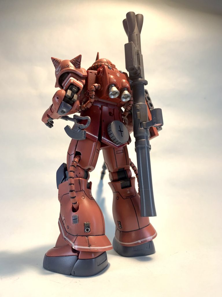 脹ら脛スラスターは一旦くり抜き関節のランナーから作り直しました