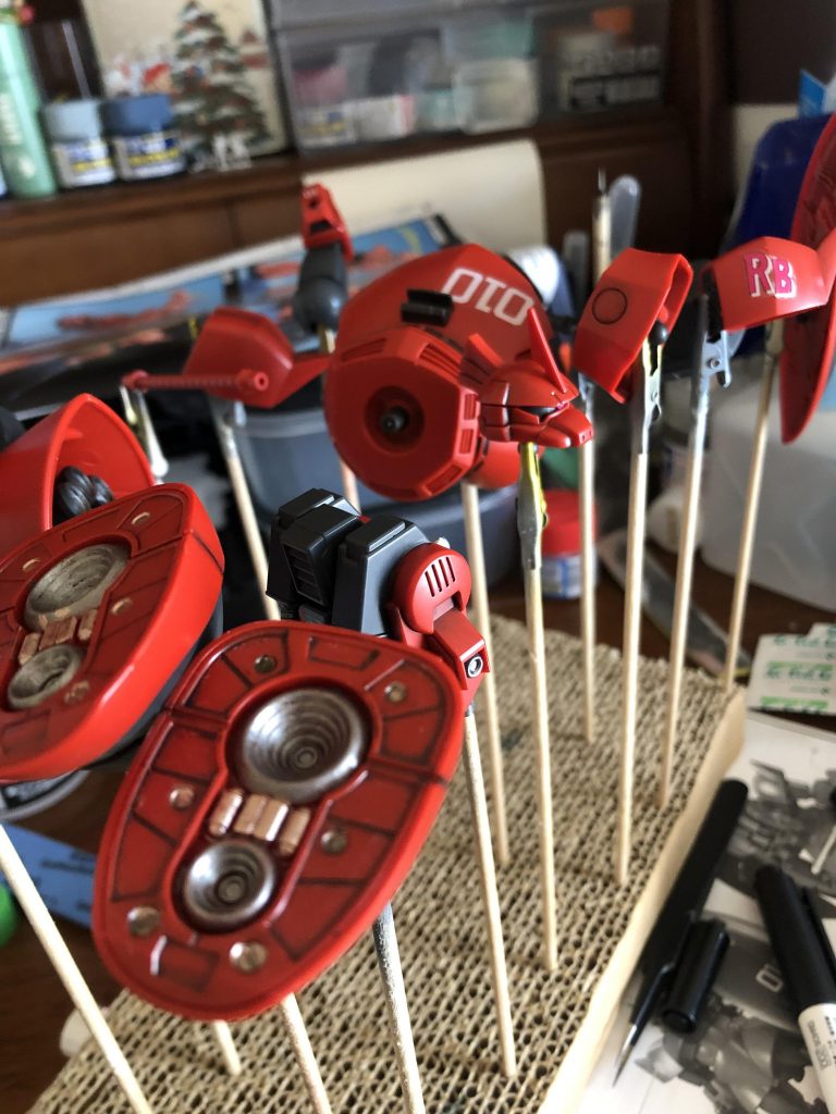 半光沢、部分塗装