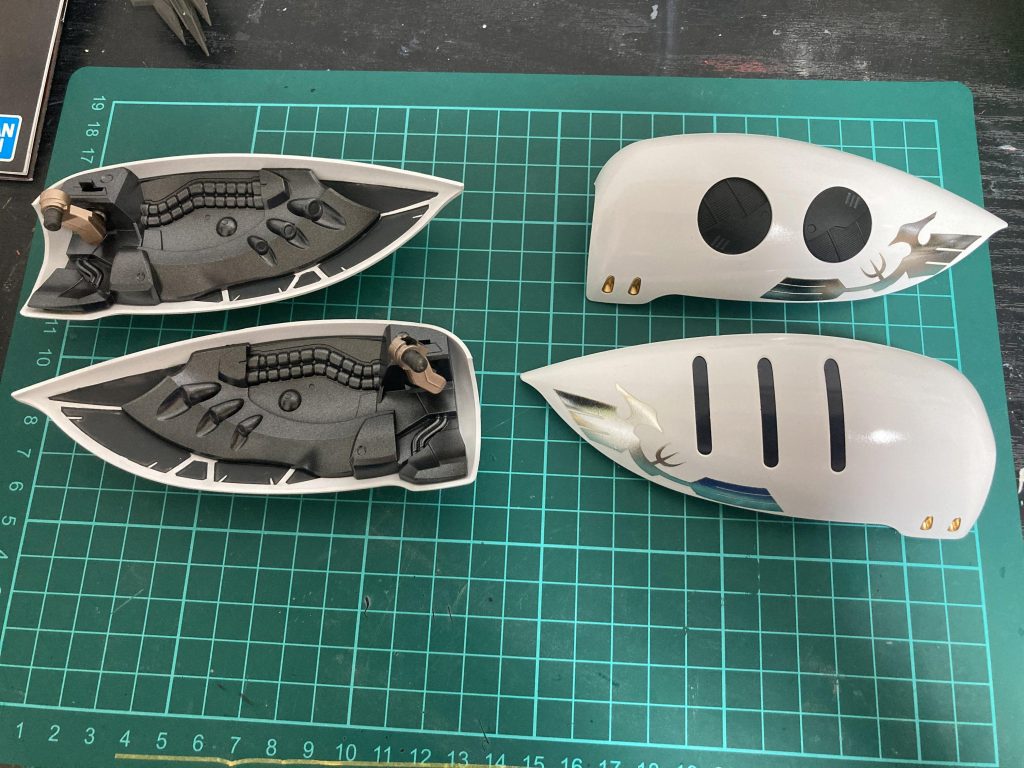 肩デカールにシワができてしまったのが反省点肉眼だとシワがわかります