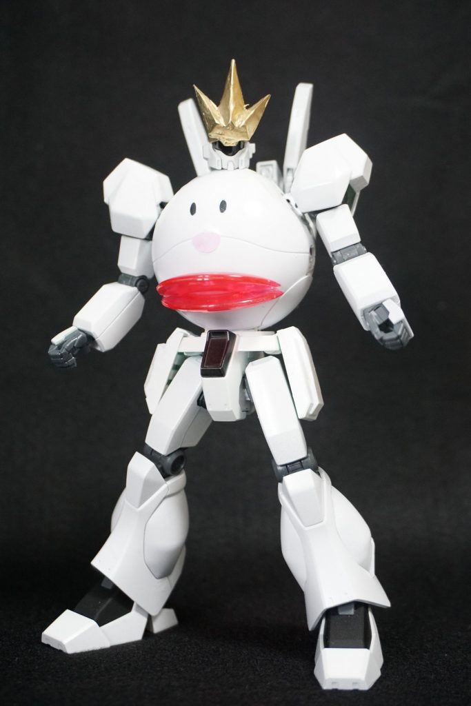 この「ビームたらこクチビル」はHGタイタスのビームラリアットのエフェクトパーツ(リング状のやつ)を半分に切って利用してます。これをどう再現するかのアイデアが出てこずに、1年くらいほったらかしでした。