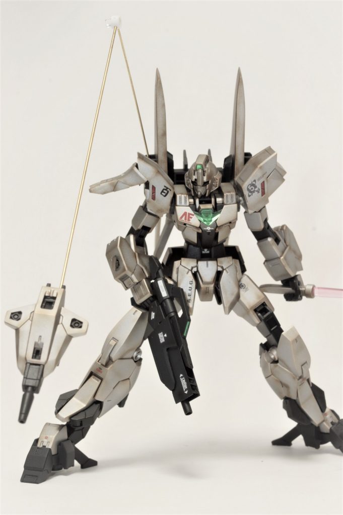 インコム発動真鍮線が活躍！撮影時に気分で追加したため、リレーインコムはプラパイプでワイヤーも無塗装　ライフルはショートバレルに差し替え