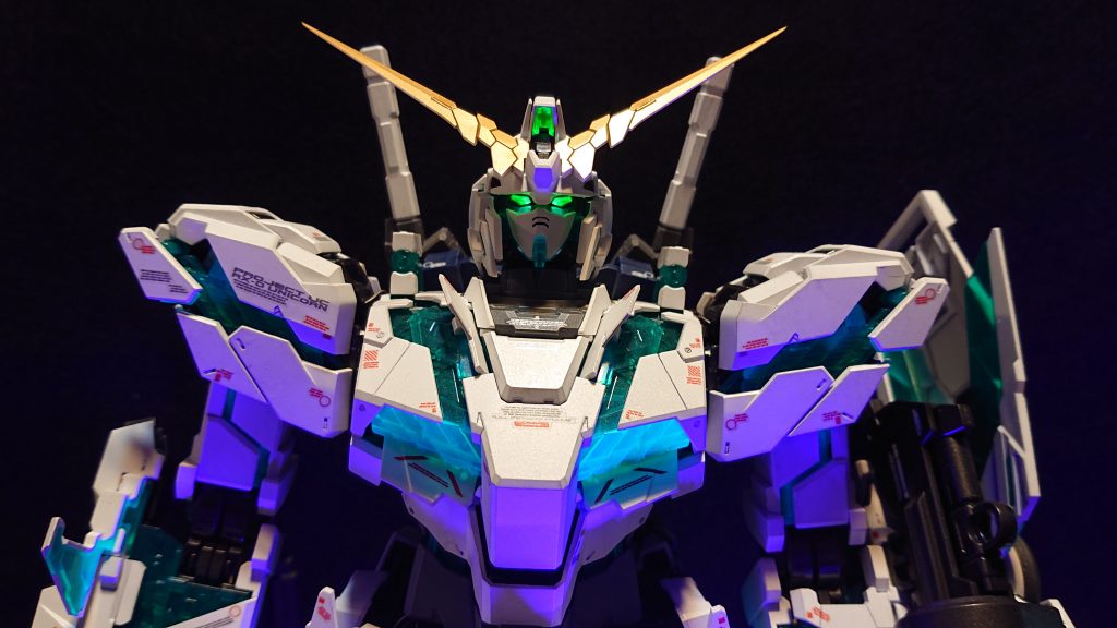 PG 1/60 ユニコーンガンダム(最終決戦仕様)(LED追加、部分塗装)–8枚目/制作者：Chohnan