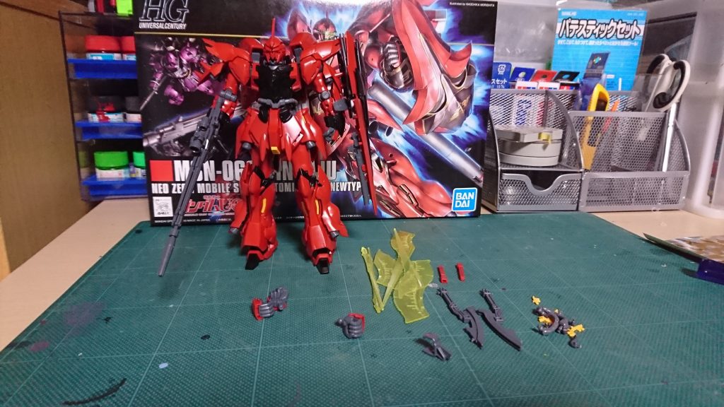 こちらが仮組み状態細かいパーツは取れなくなる可能性あるので最初からはずしてあります