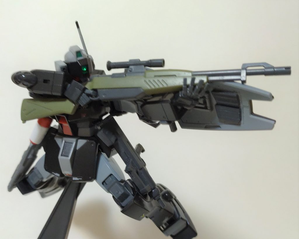 やはり狙撃してこそのジム・スナイパーⅡ!宇宙を想定してスタンディングで。