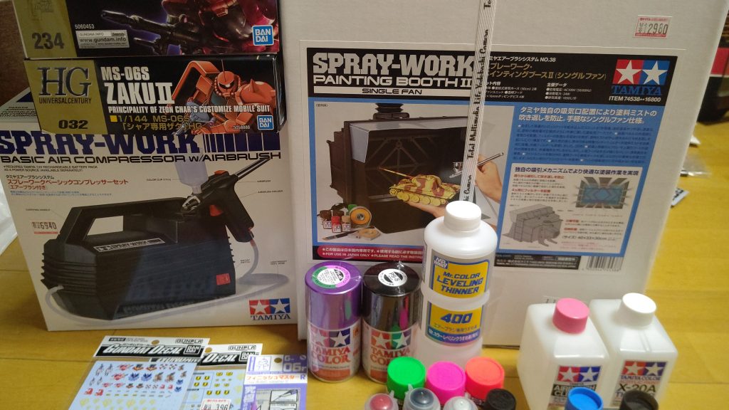 塗料の性質もよくわからんで道具を揃えるところから