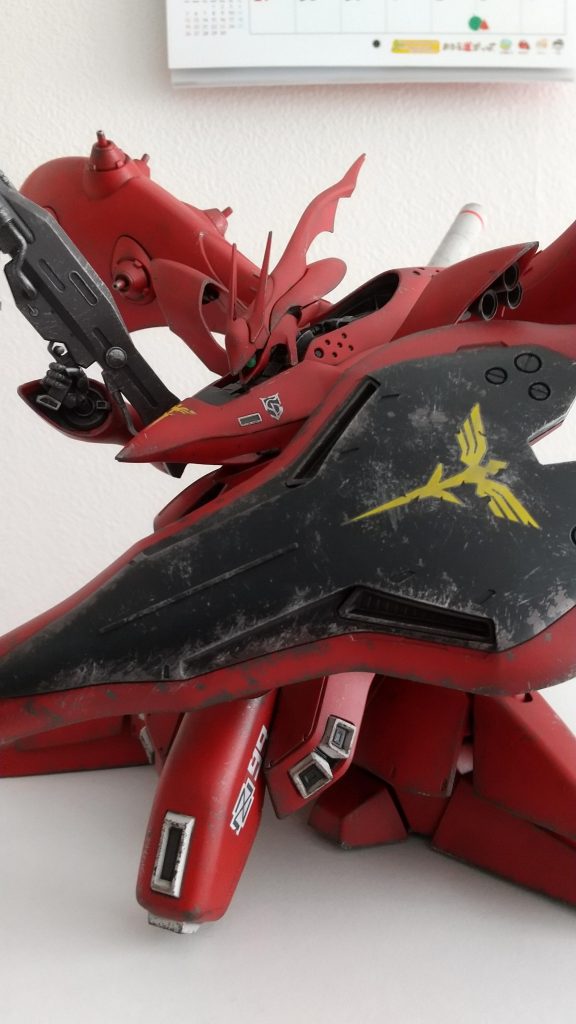 シールドは少し汚しすぎたかも