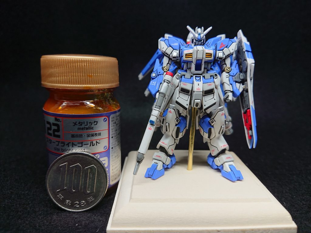 このサイズなので、塗装は大変ですが、やはり色が着くといいですね！このシリーズのアレンジはかなり自分好みかつ、第２弾のV2AVは一番好きなMSなので必ず買って塗装します！！