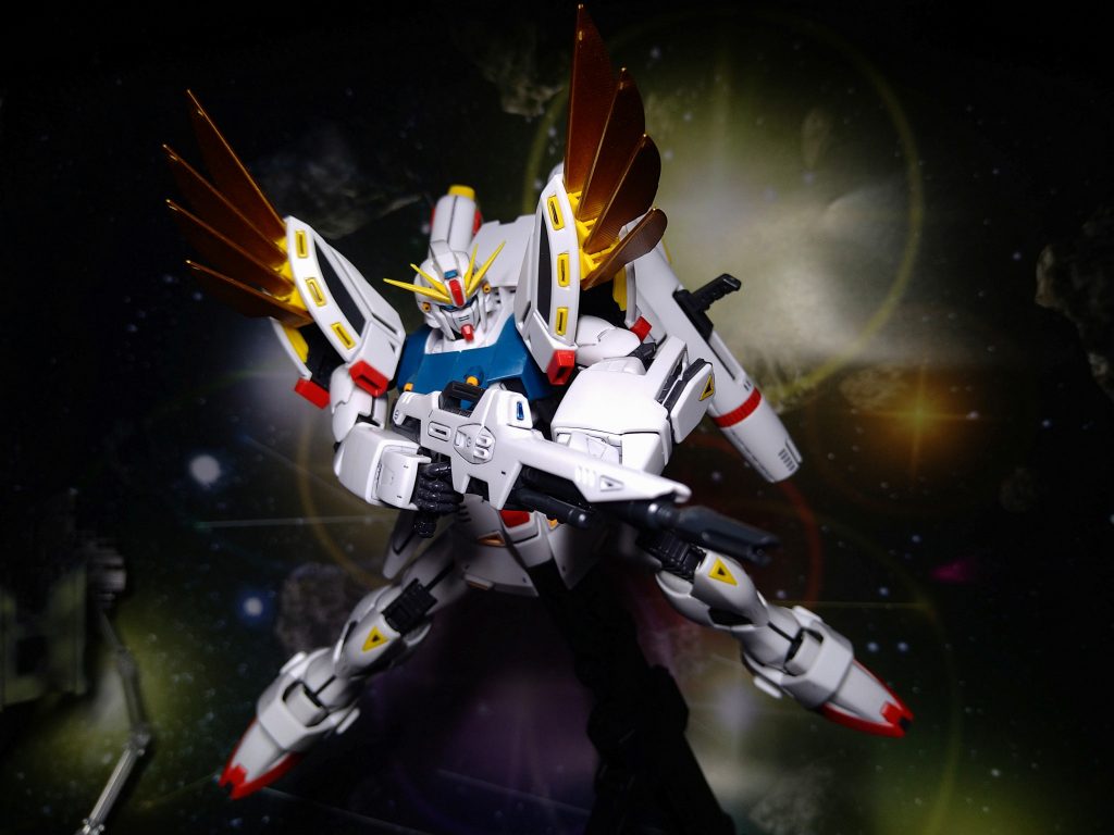 MG F91の最も嬉しいところは腕の可動範囲がとても多く、ポージングする時に無理な稼働をしなくて良い点だと思います