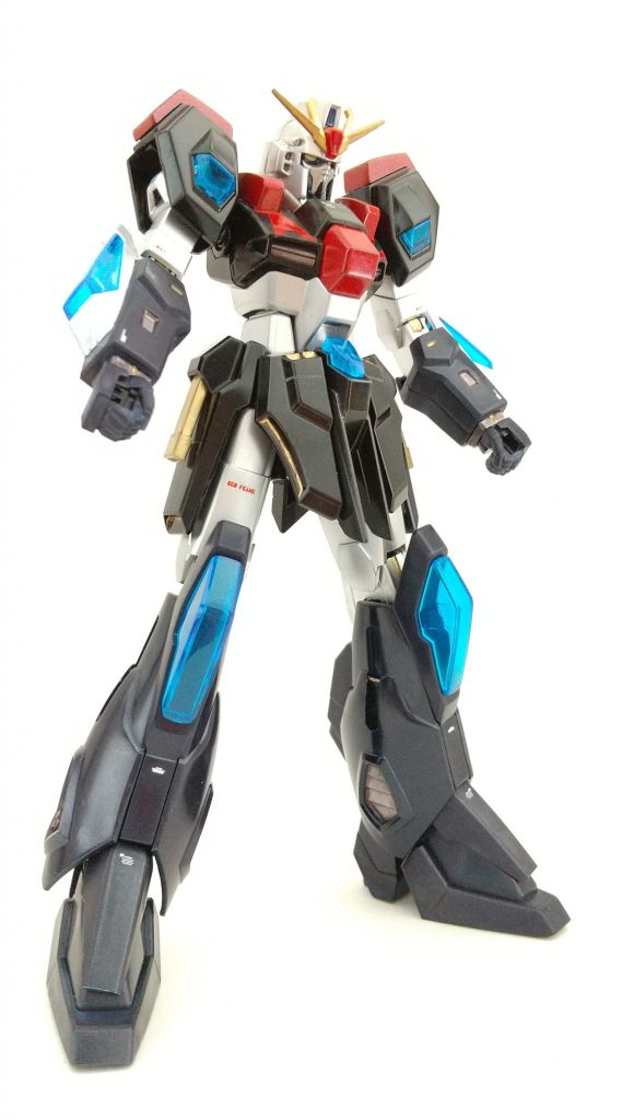 塗装：缶スプレー（クレオス；メタリックレッド、ディープメタリックブルー、タミヤ シルバーリーフ他）、ガンダムマーカー（シャインシルバーEX他） 