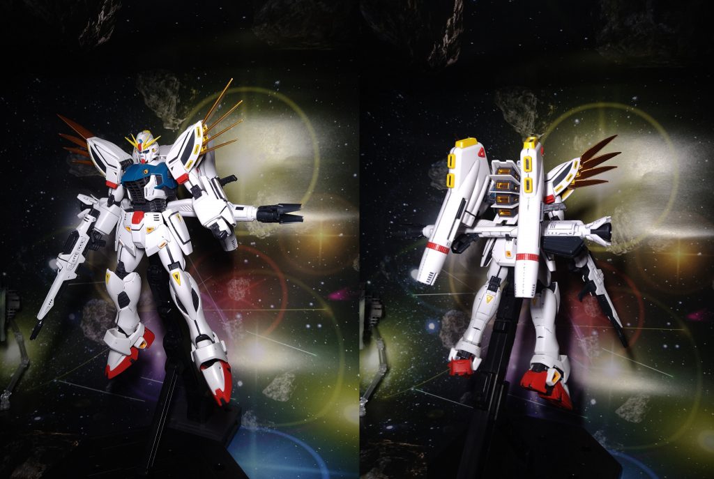 F91は小型機と言われている割にボリュームがあり良いプロポーションの機体ですね。