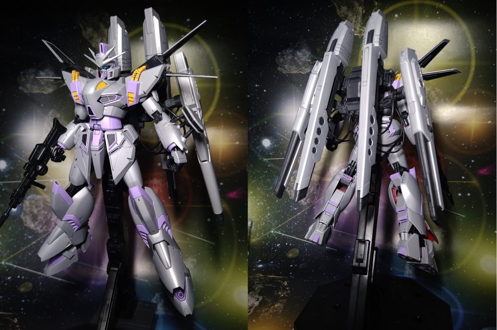 フェイス部分をガンダム顔に変更し、ツインヴェスバーを装備させ火力を上げた