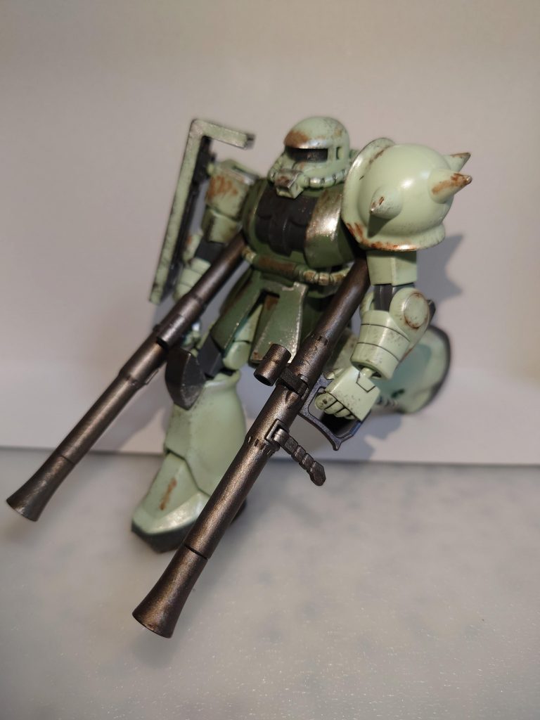 ザクⅡパーツ無くしたからチッピング–4枚目/制作者：フローラ