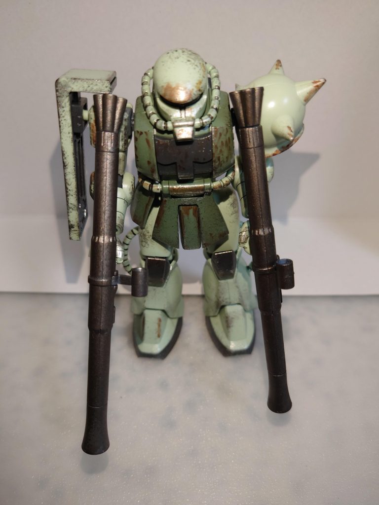 ザクⅡパーツ無くしたからチッピング–3枚目/制作者：フローラ