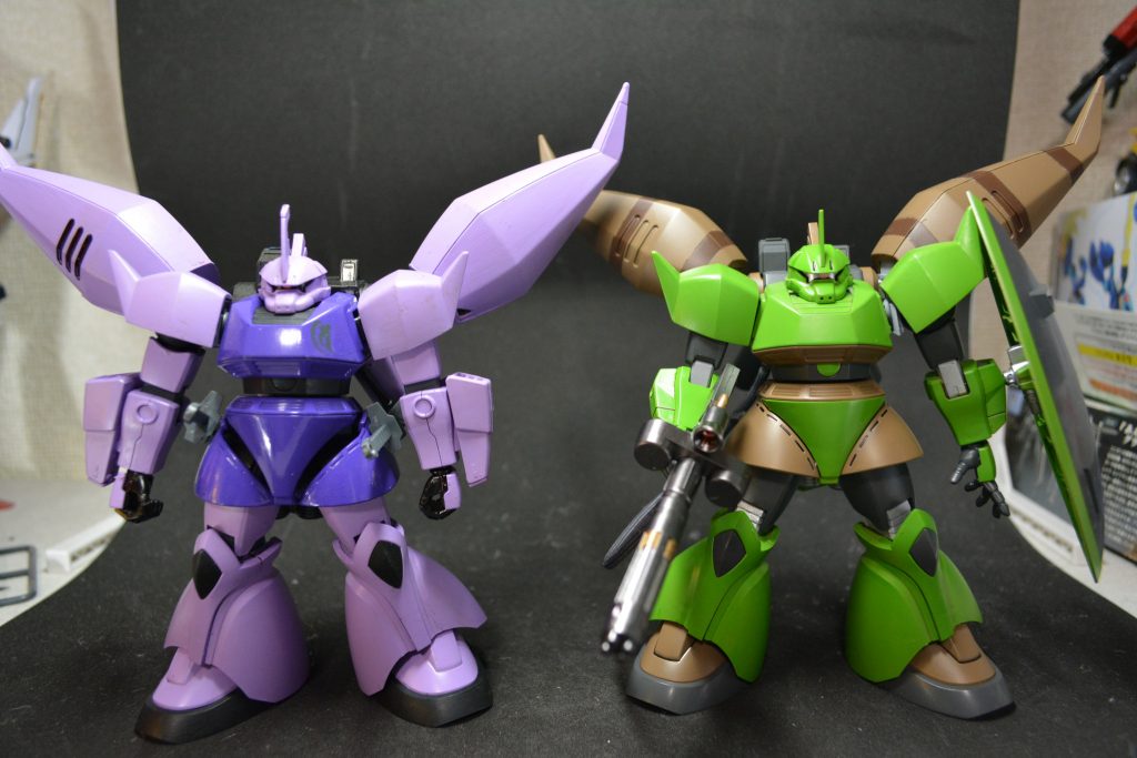 以前作成のリゲルグ改と一緒に