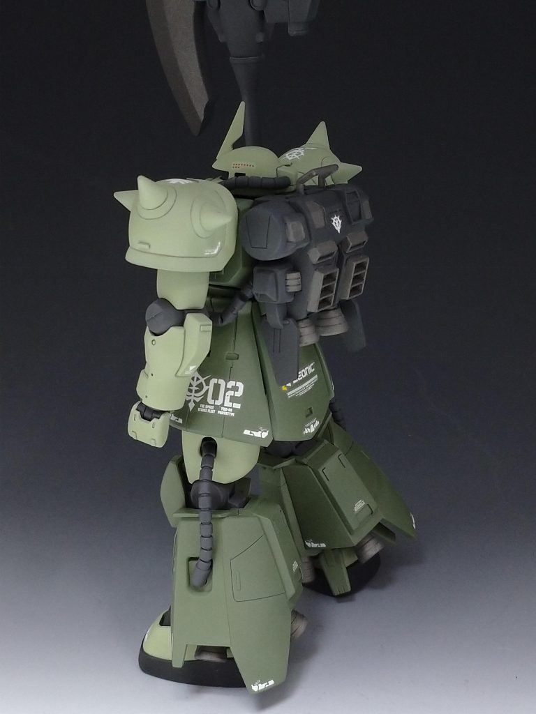 後ろからの撮影でスカートを延長したらデカールも貼れるようになりました。