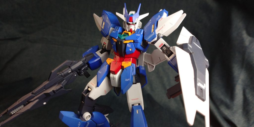 最後にパケ絵の様にポージング取りました。次回はRGデスティニー表面処理等終わったので塗装に入りたいと思います。ありがとうございました☺️  