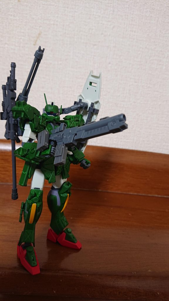 GAU12AS3  220mm突撃拡散砲第二次アクタイオンプロジェクトの一環で本機のコンセプトに合わせ、近距離で大火力を施行できる装備として開発された大口径オートショットガン。RGC60A1  60mm省エネルギービームガトリング第二次アクタイオンプロジェクトの一環でアクタイオン社とザスタバ社で共同開発された装備で近距離装備に片寄っている本機の隙を補うための装備である。