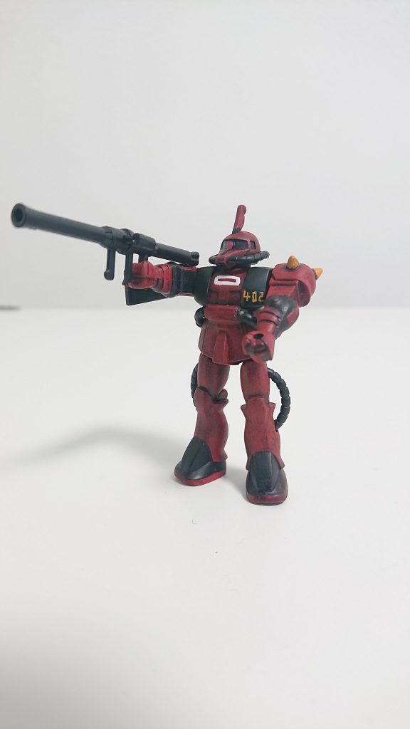 ザクバズーカ発射(笑)うーん…肘が動かないので、これが限界です