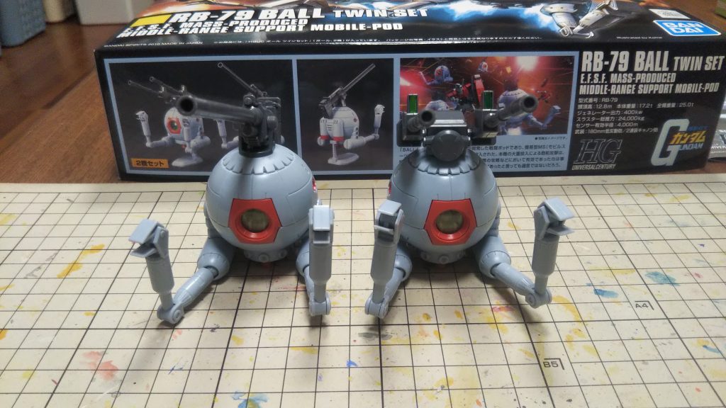 1粒で2度おいしい 2セットでした。ファースト世代には2連装キャノン砲は ちょっと違和感が🤔やっぱ ボールには180㎜低反動砲が しっくりくる😊