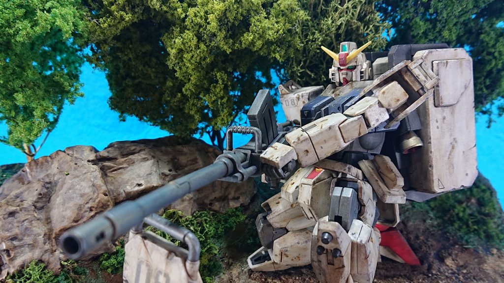 密林のガンダム」1/144ジオラマ｜heerodさんのガンプラ作品