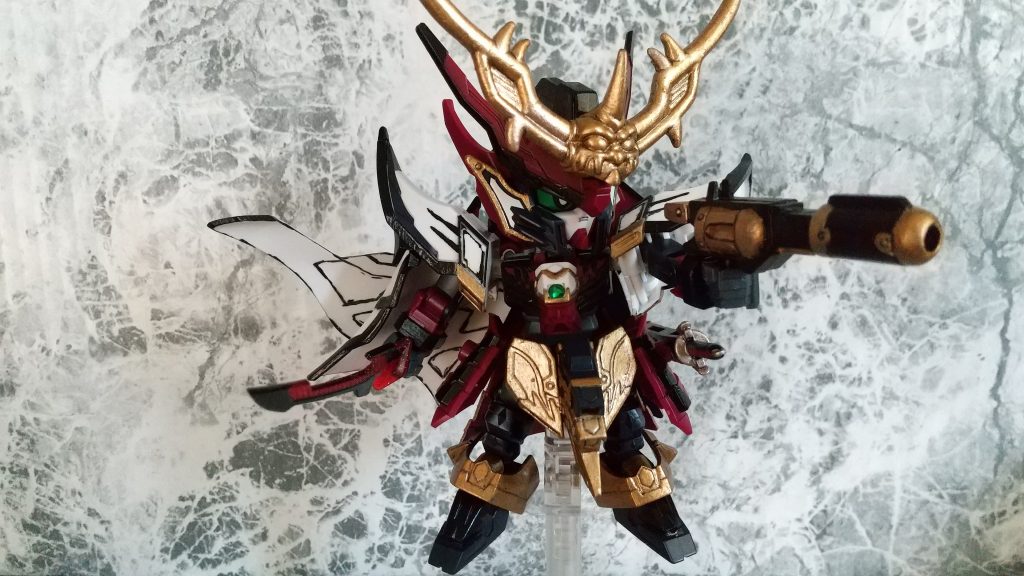 邪麗と合体した設定なので、この銃はボツに。信長は銃を扱うキャラもいるので用意しましたが、エピオンは銃を使いませんし、なにより闇元帥のチカラを手に入れた設定なのでボツ。