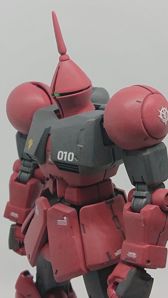 モノアイをグリーンにしました。